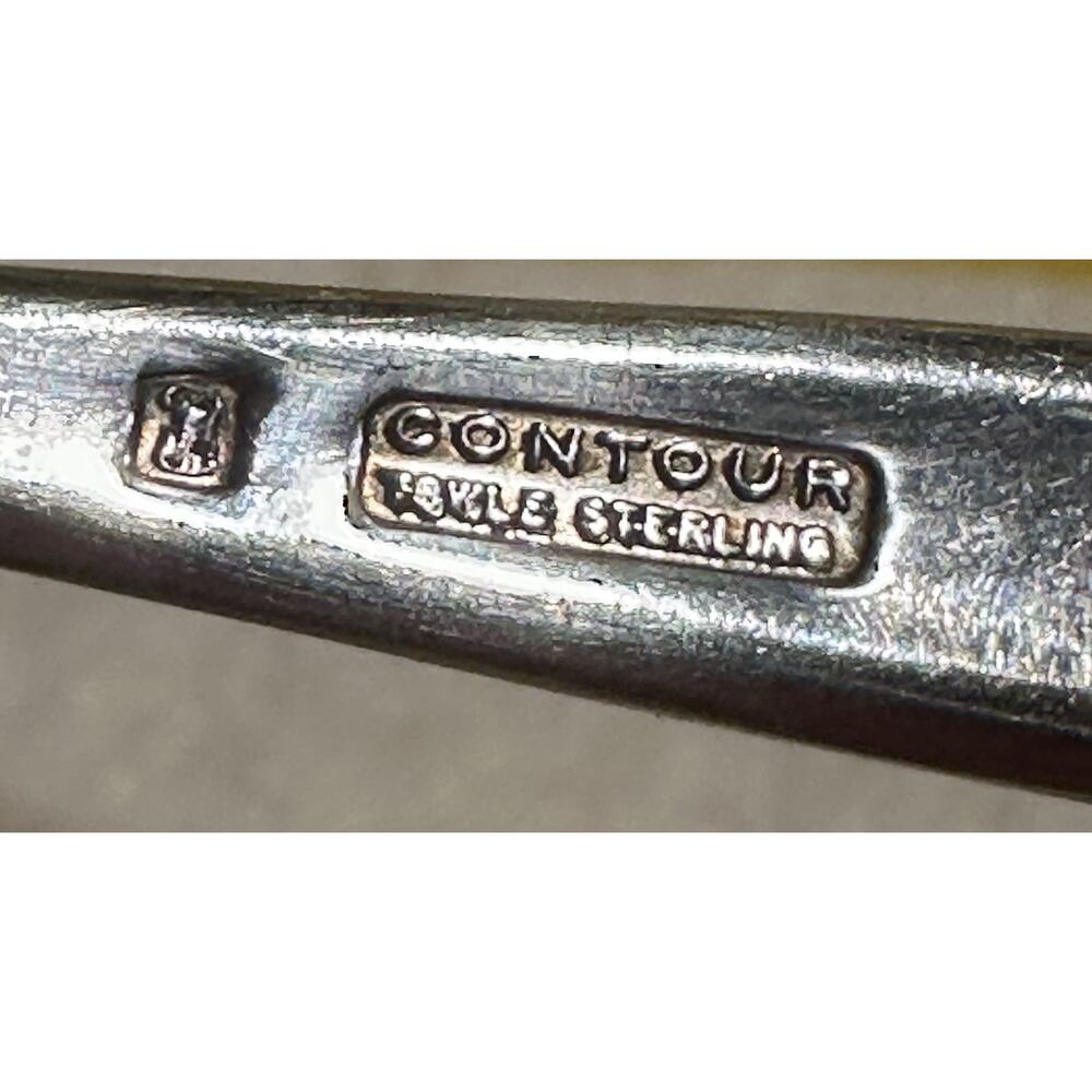 Contour by Towle Sterling Silver Teaspoon 6" Heirloom Silverware Vintage Kitchen - Picture 4 of 5